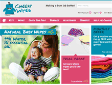 Tablet Screenshot of cheekywipes.com